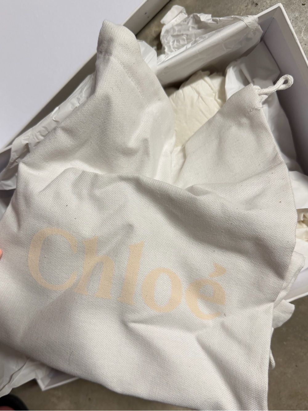Chloé Woody Logo Slide Sandals in Tan and White size 38 - Picture 13 of 16